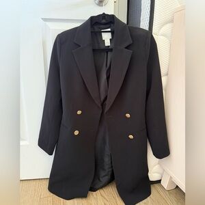 H&M long blazer jacket